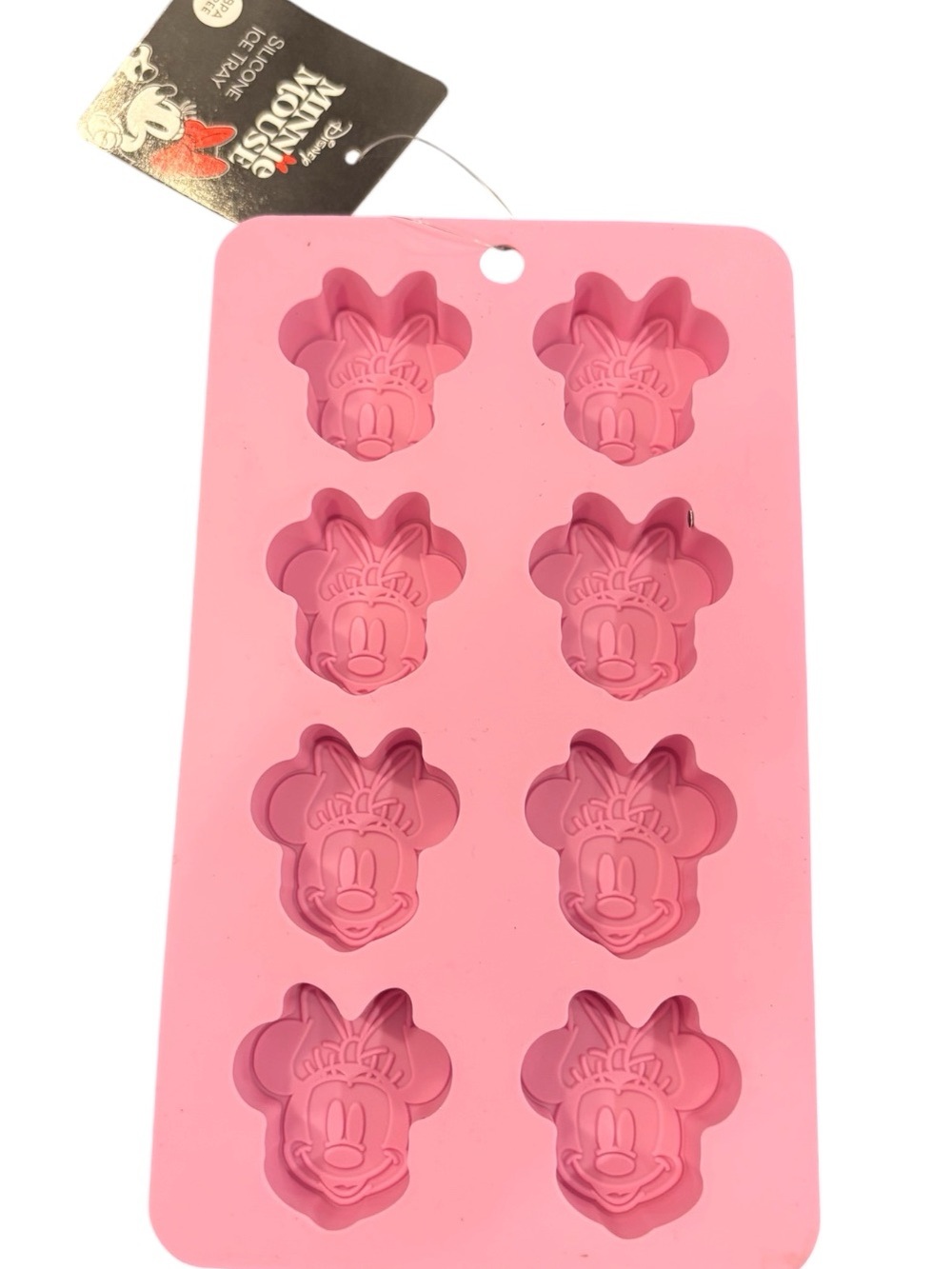 Disney Pink Minnie Mouse Silicone Ice Tray NEW